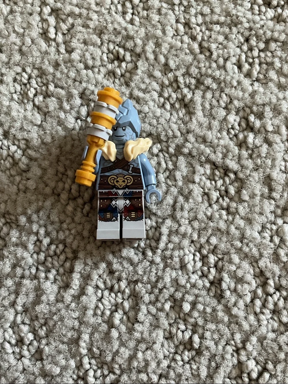 LEGO Tan and Red Viking Ship Playset with Minifigures